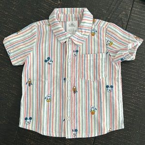 Mickey and Friends Disney striped Dress Shirt